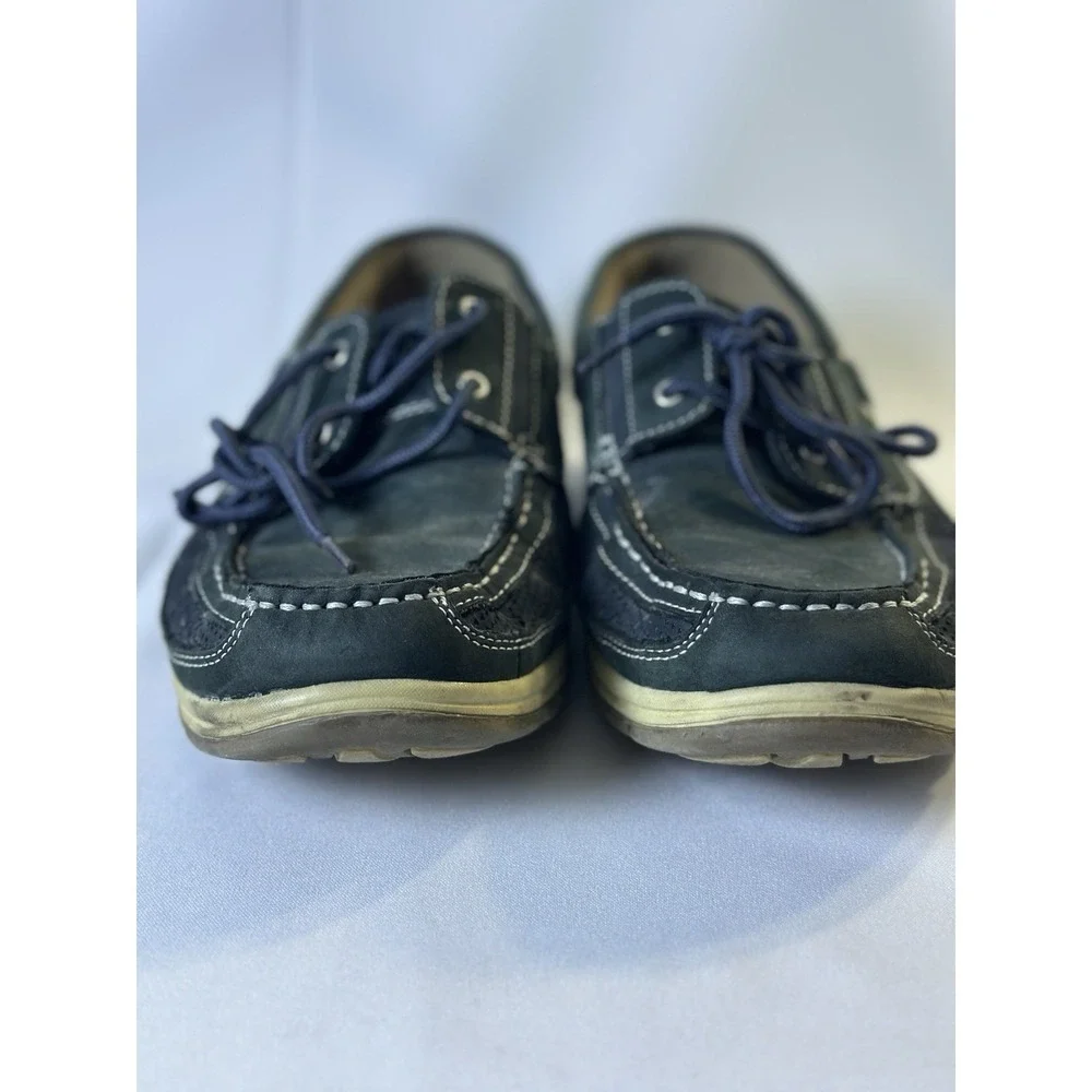 Reel Legends Skipper II‎ Green Leather Boat Shoes Men's 11 M